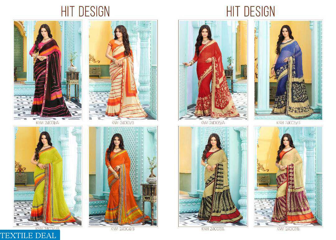 Ruchi chiffon mania vol-5 Wholesale chiffon Saree collection